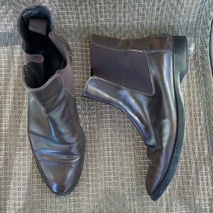 Tod’s Brown Leather Gomma Women’s Chelsea Ankle Boots
